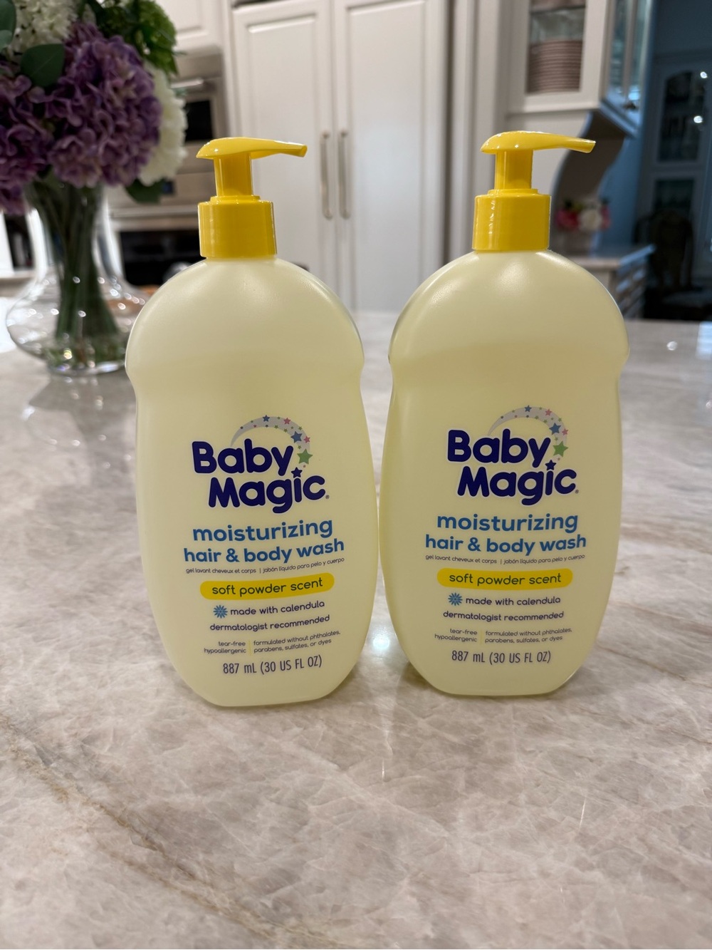 NWT Baby Magic Gentle Baby Soap Soft Powder Scent 30 fl oz  Lot of 2